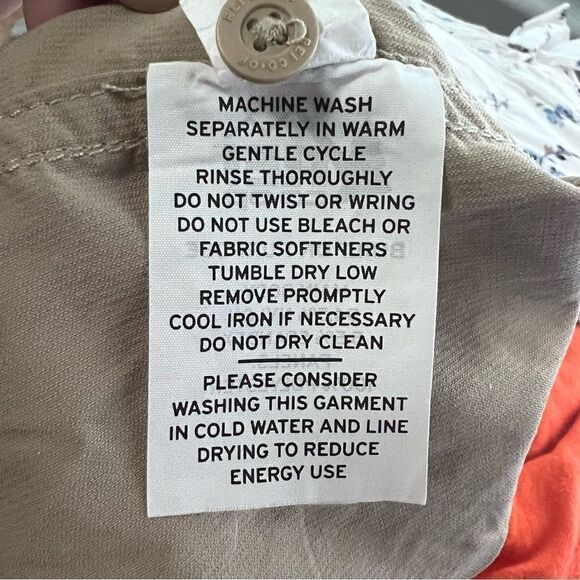 REI Co Op Outdoor Khaki Long Sleeve Button Down Shirt Size L - Picture 10 of 10